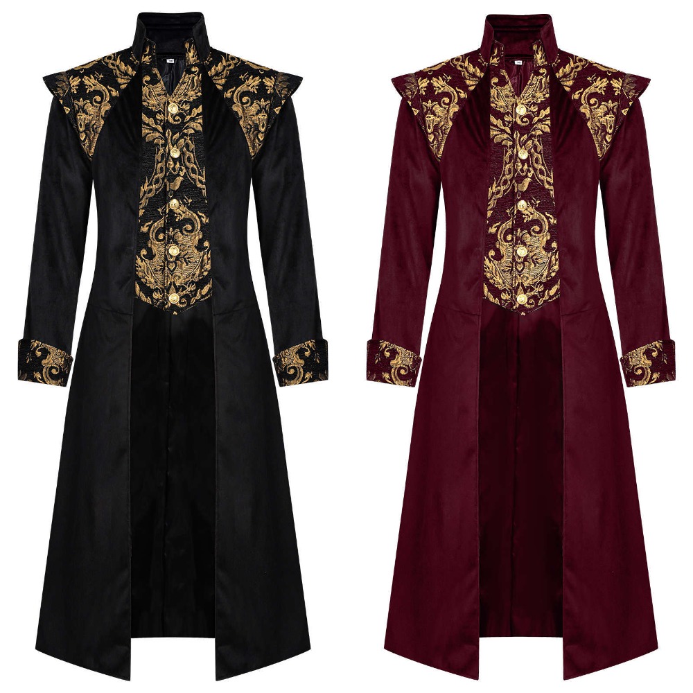Women'S Gothic Formal Wear - Steampunk Middeleeuwse slipjasjas Victoriaanse gotische formele