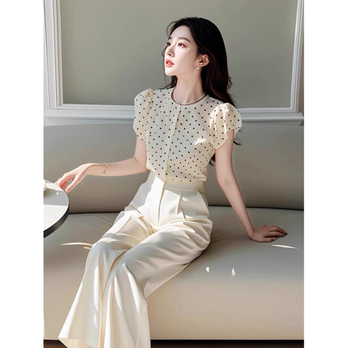 Women Formal Wear Tops - Nieuwe zomer elegante dames tweedelige set