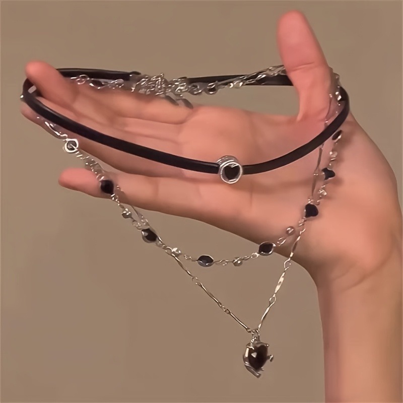 Women'S Gothic Formal Wear - Gotische gelaagde hartvormige kettingketting Sieraden Prachtige