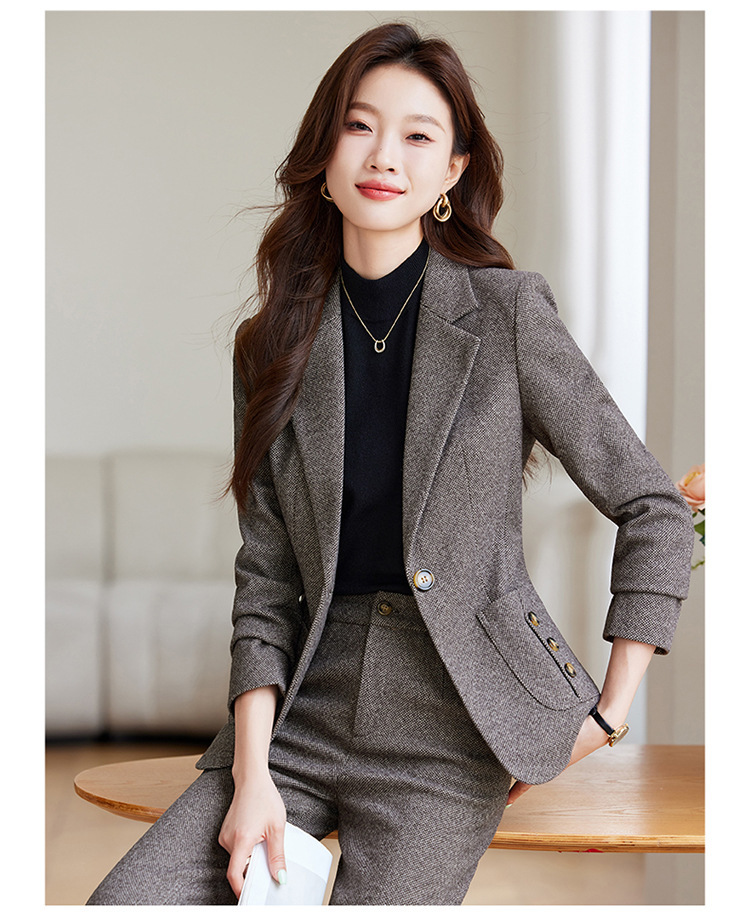 Women'S Formal Wear Pantsuits - Hoge kwaliteit stof dames pakken vrouwelijke