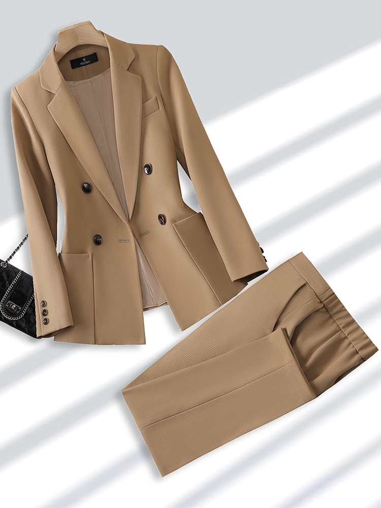 Women Formal Wear Blazer Set - Mode Dames Broekpak Formele Dames Kantoorwerkkleding