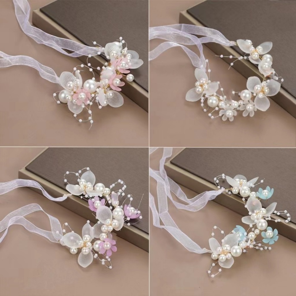 Women Formal Wear Photoshoot - 2-pack haaraccessoires met bloemenlint, elegante stijl,