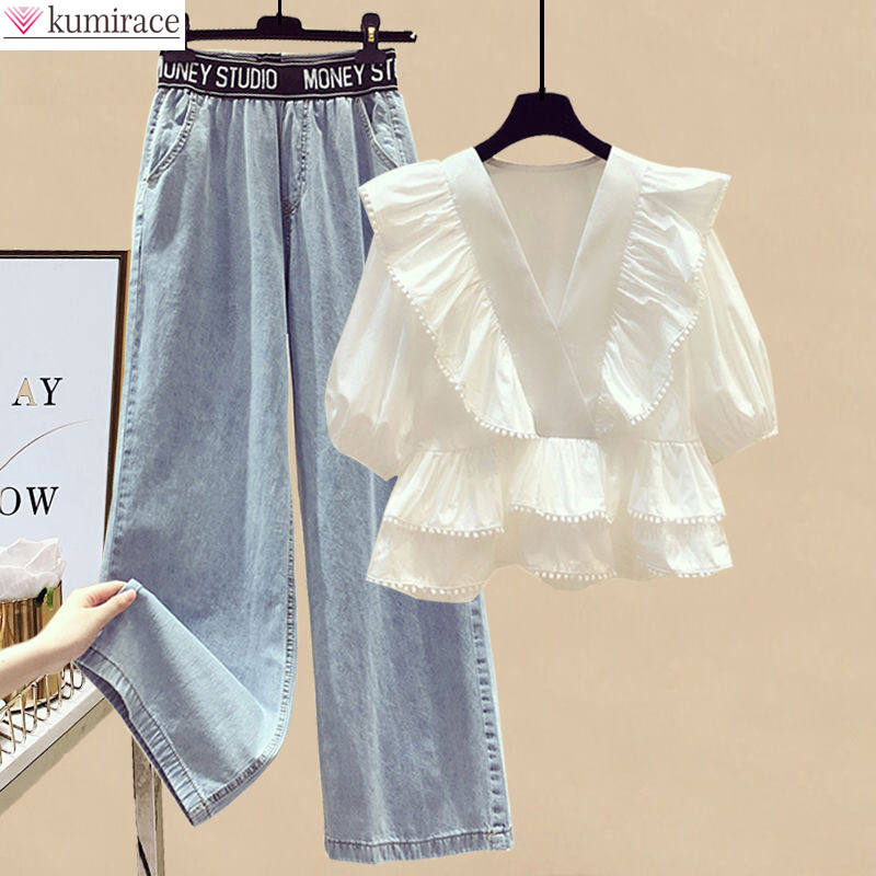 Women Formal Wear Tops - Zomer Elegante Vrouwen Broek Set Geplooid