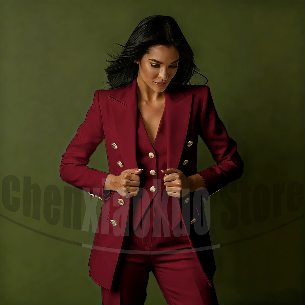 Dames Double Breasted Driedeli - Women Formal Wear Blazer Set recensie en prijs