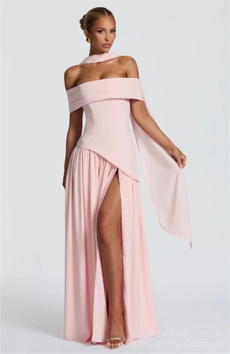 Roze dames galajurk met sjaal, - Women'S Red Formal Wear recensie en prijs