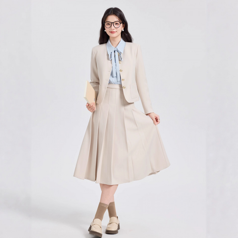 Grijze korte pakset voor dames - Women Formal Wear Interview recensie en prijs