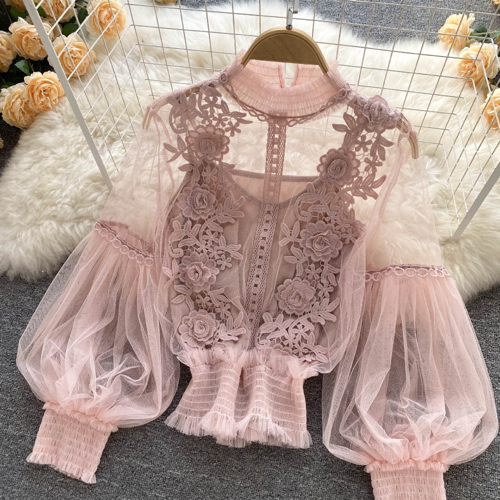 2 stks/set Kant Bladerdeeg Lan - Women Formal Wear Tops recensie en prijs