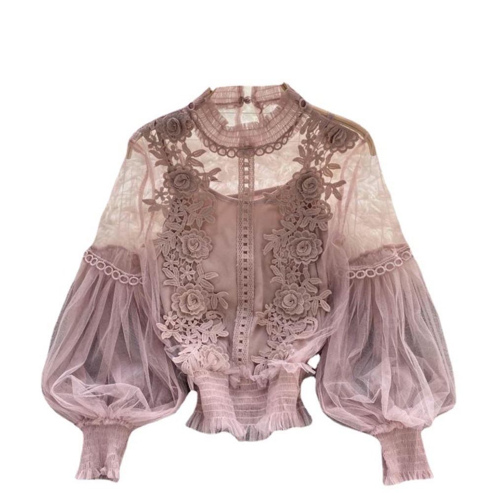 2 stks/set Kant Bladerdeeg Lan - Women Formal Wear Tops recensie en prijs