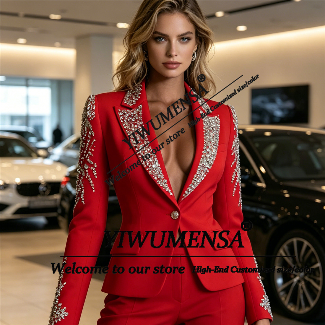 Luxe Damespakken 2-delige sets - Women Formal Wear Blazer Set recensie en prijs