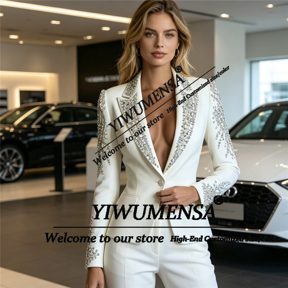 Luxe Damespakken 2-delige sets - Women Formal Wear Blazer Set recensie en prijs