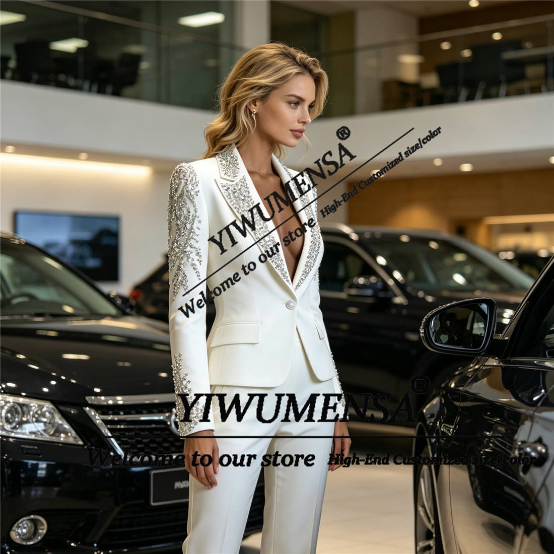 Luxe Damespakken 2-delige sets - Women Formal Wear Blazer Set recensie en prijs