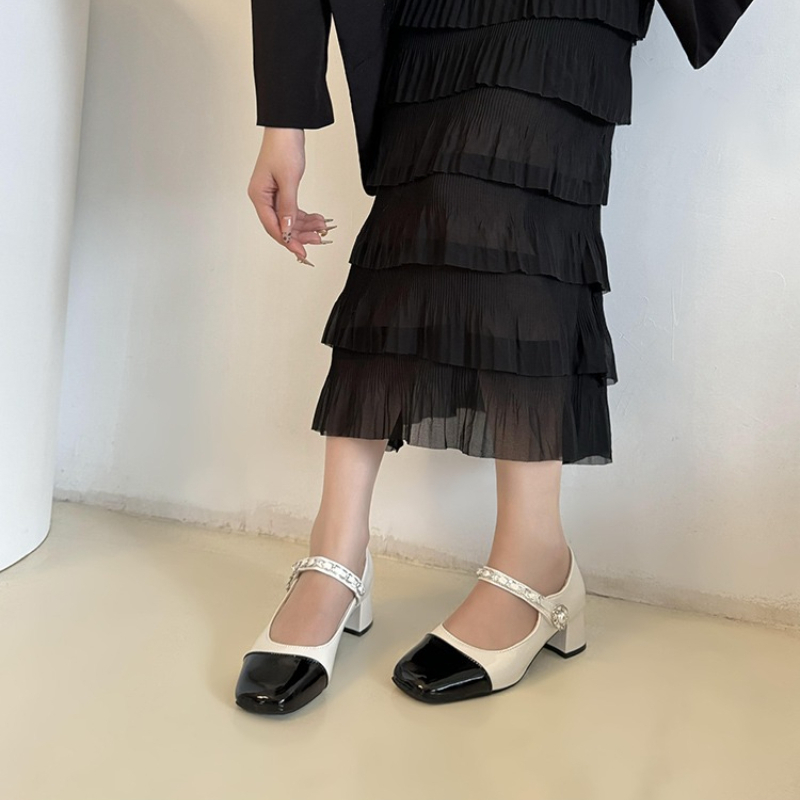 2026 Parelgespslippers met dik - Women Formal Wear Heels recensie en prijs