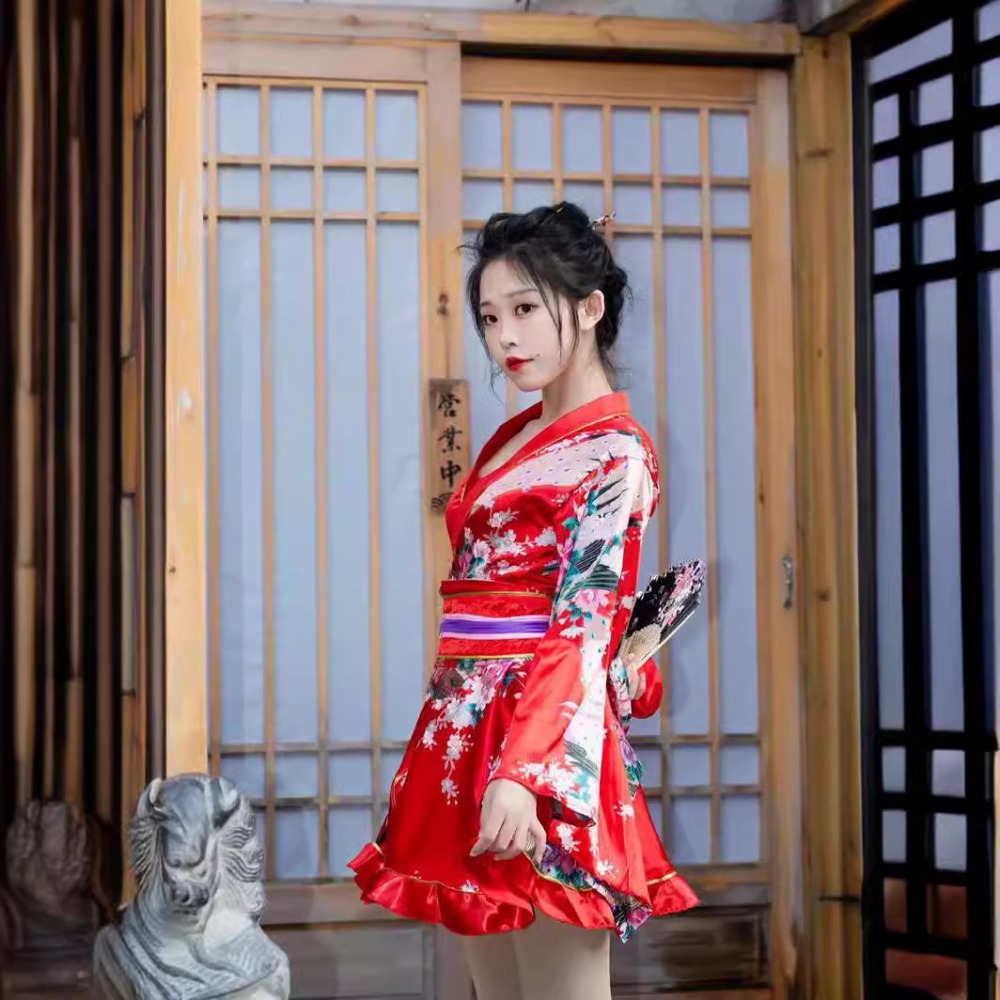 Rode formele kimono yukata voo - Women Formal Wear Photoshoot recensie en prijs