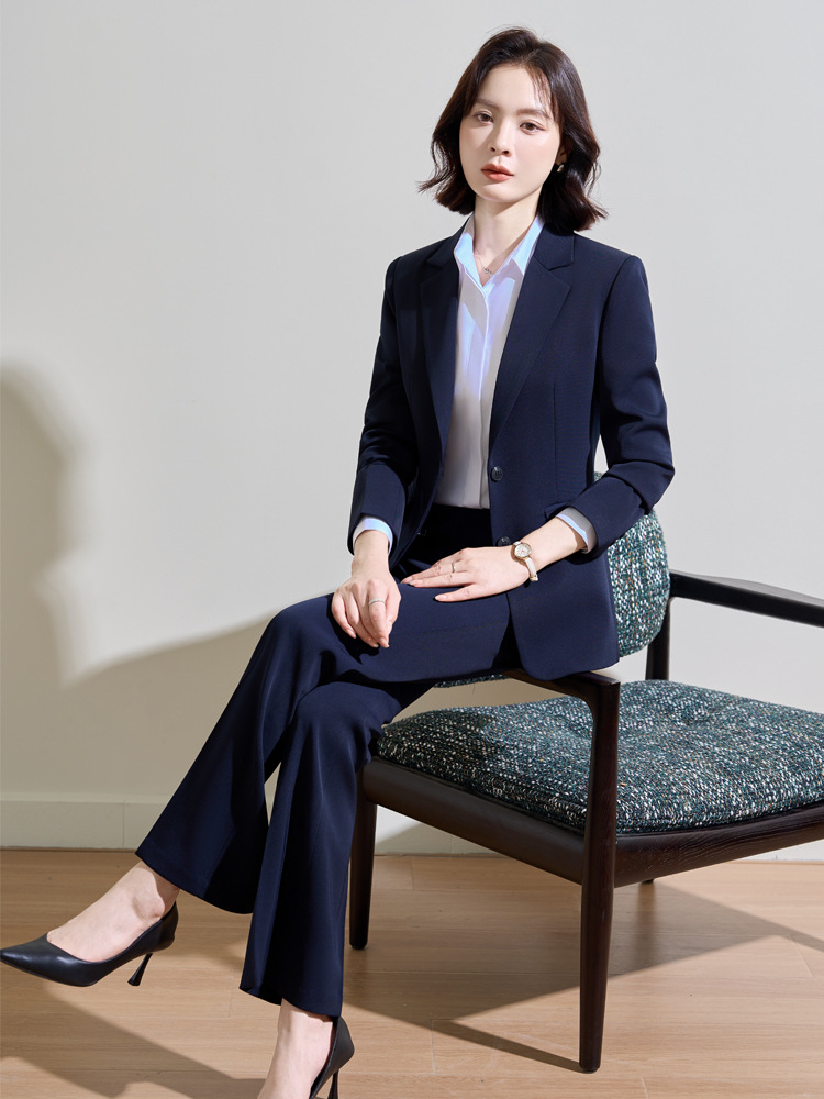 Donkerblauw professioneel pak  - Women Formal Wear Interview recensie en prijs