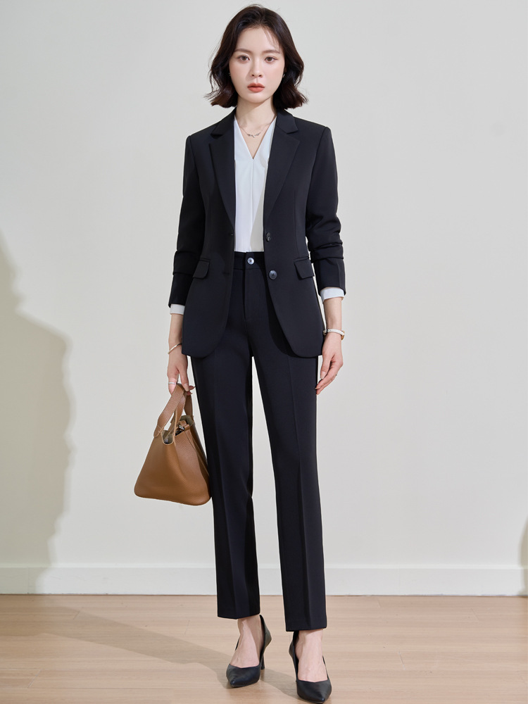 Donkerblauw professioneel pak  - Women Formal Wear Interview recensie en prijs