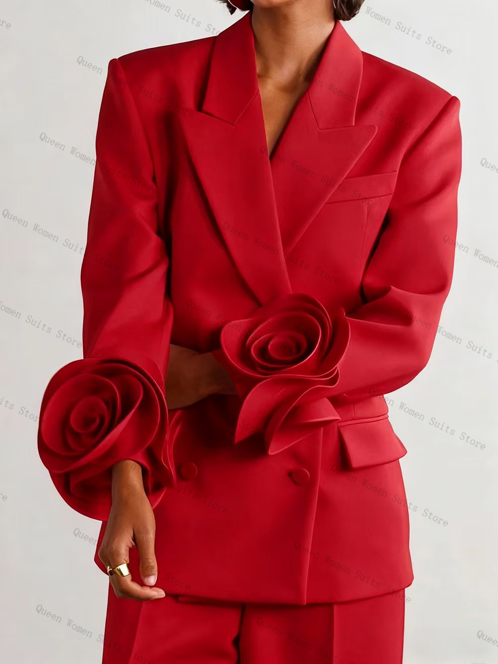Luxe Rode Vrouwen Pak Set 2-de - Women Formal Wear Coat recensie en prijs