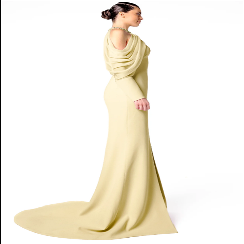 Luxe kralen vrouwen avondjurke - Women Formal Wear Dubai recensie en prijs