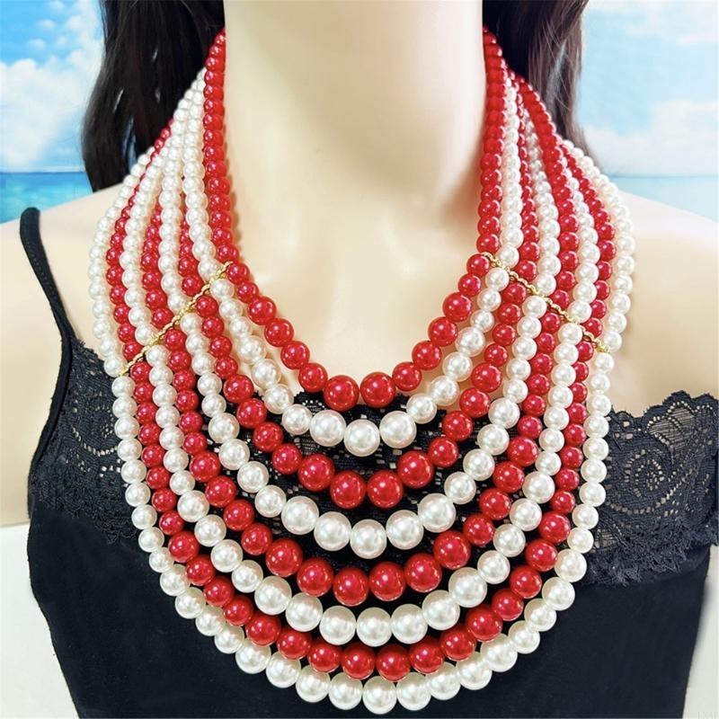 Verfijnde meerlaagse nepparels - Formal Wear Jewelry For Women recensie en prijs
