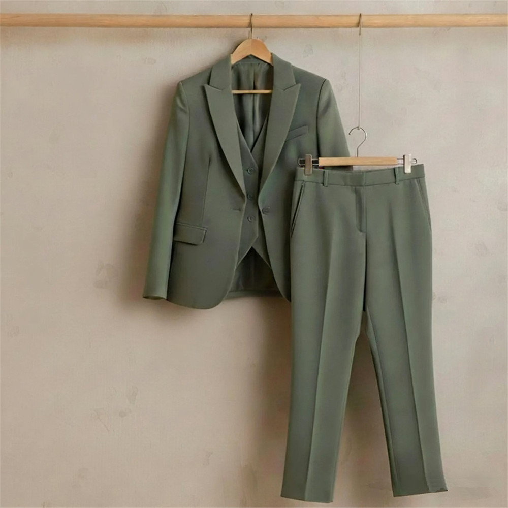Nieuw Sage Green Damespak 3-de - Women Formal Wear With Blazer recensie en prijs
