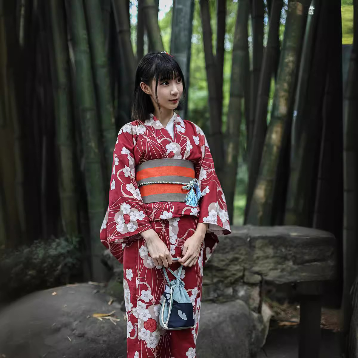 Rode Japanse Yukata Kimono Vro - Women'S Red Formal Wear recensie en prijs