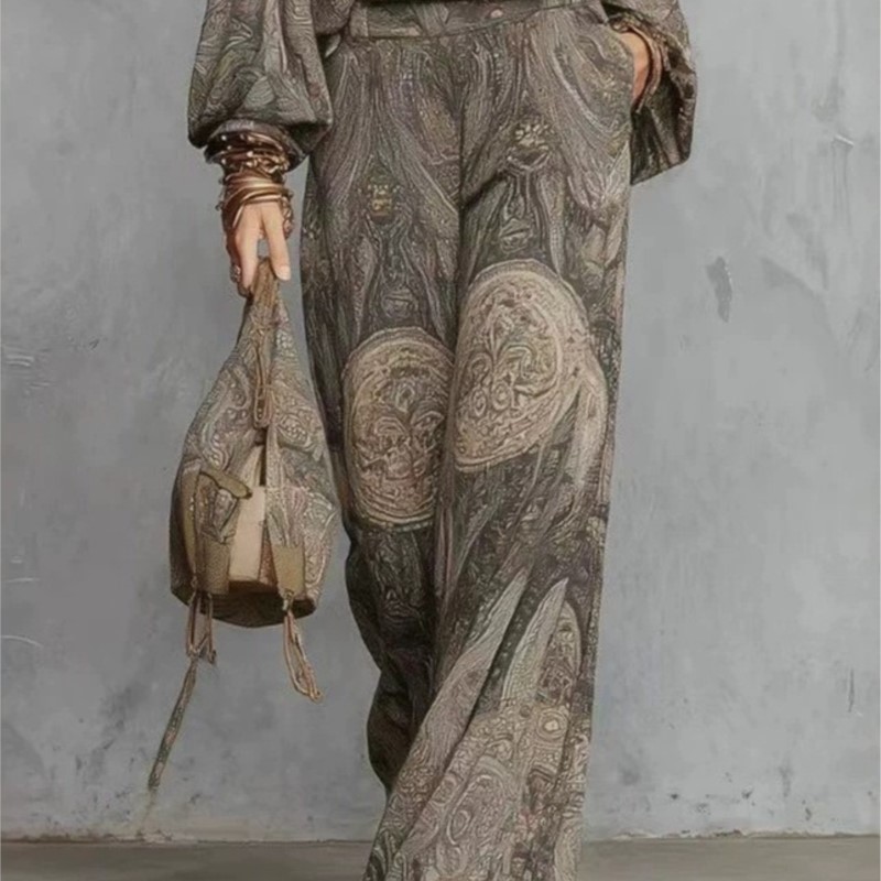 Boho Paisley Print Tweedelig S - Women Formal Wear Tops recensie en prijs