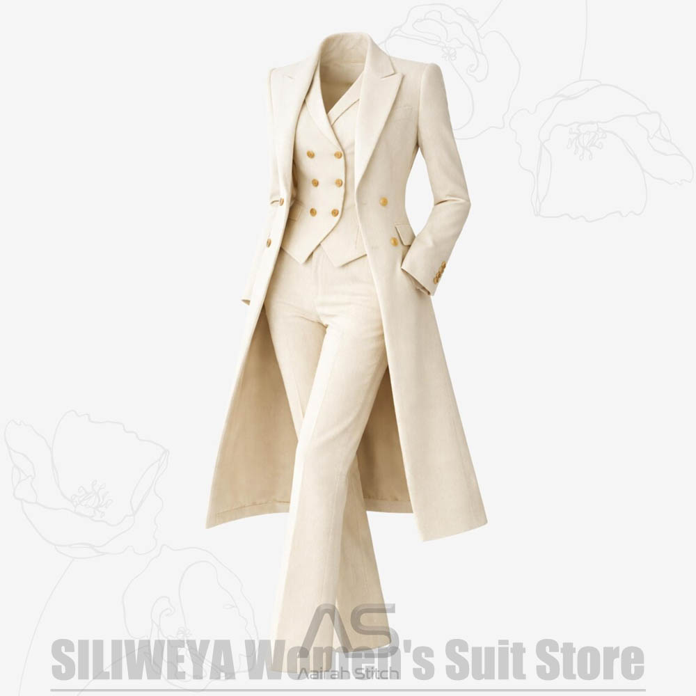 Damespak 3-delig dubbelgeknoop - Women Formal Wear Coat recensie en prijs