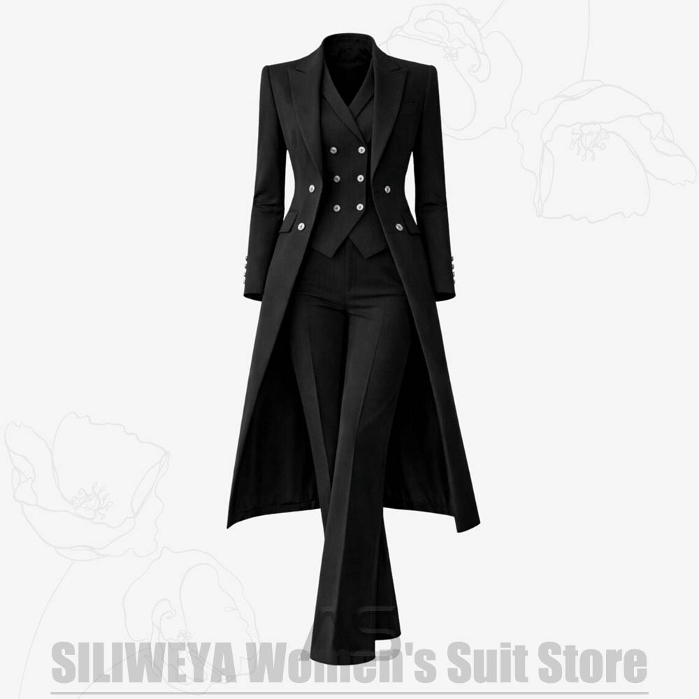 Damespak 3-delig dubbelgeknoop - Women Formal Wear Coat recensie en prijs