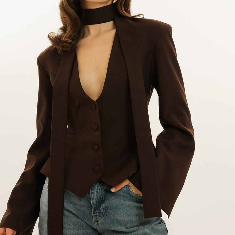 Herfst Vrouwen Pak 1-delige Ko - Women Formal Wear Coat recensie en prijs