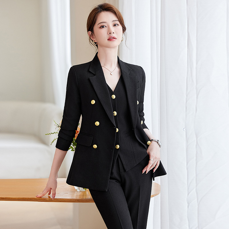 Marineblauwe pakset voor dames - Women Formal Wear Blazer Set recensie en prijs