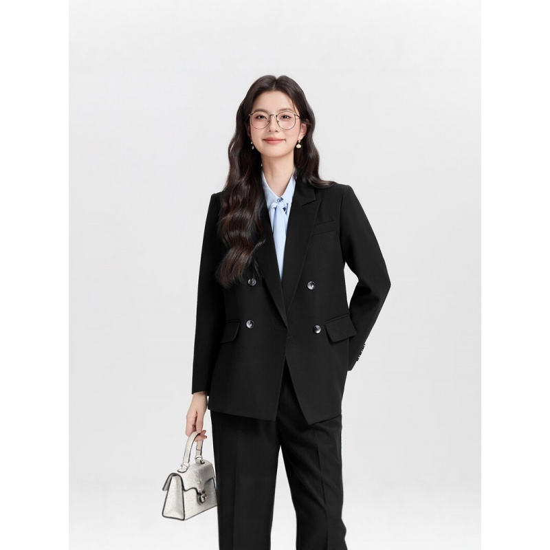 Donkerblauw dames kostuum met  - Women Formal Wear Interview recensie en prijs