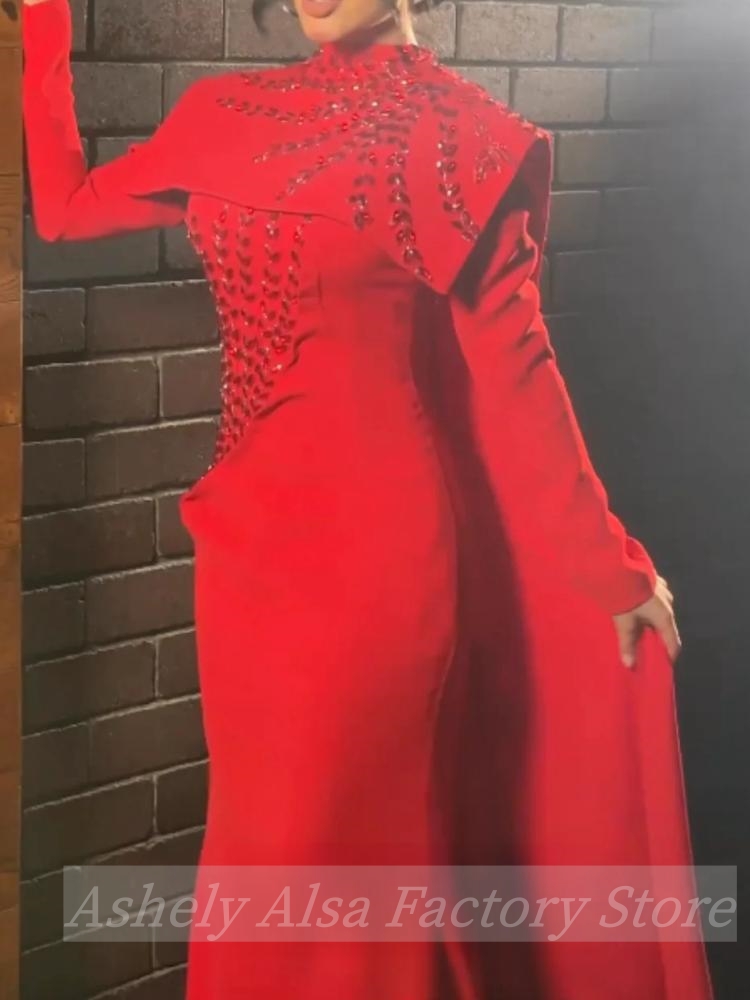 Aangepaste Saoedi-Arabische mo - Women'S Red Formal Wear recensie en prijs