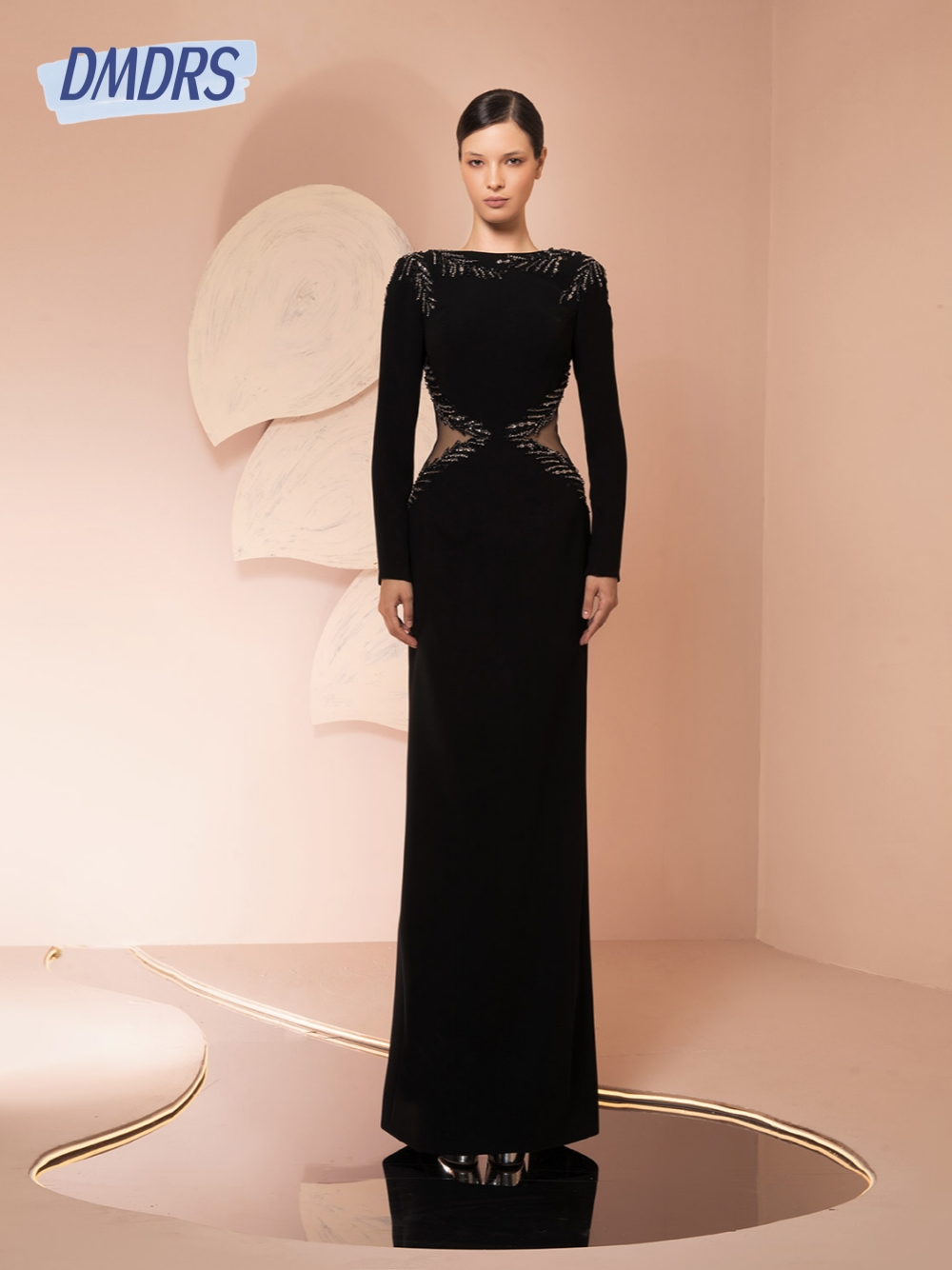 Zwarte uitgesneden avondjurk s - Women Formal Wear Dubai recensie en prijs