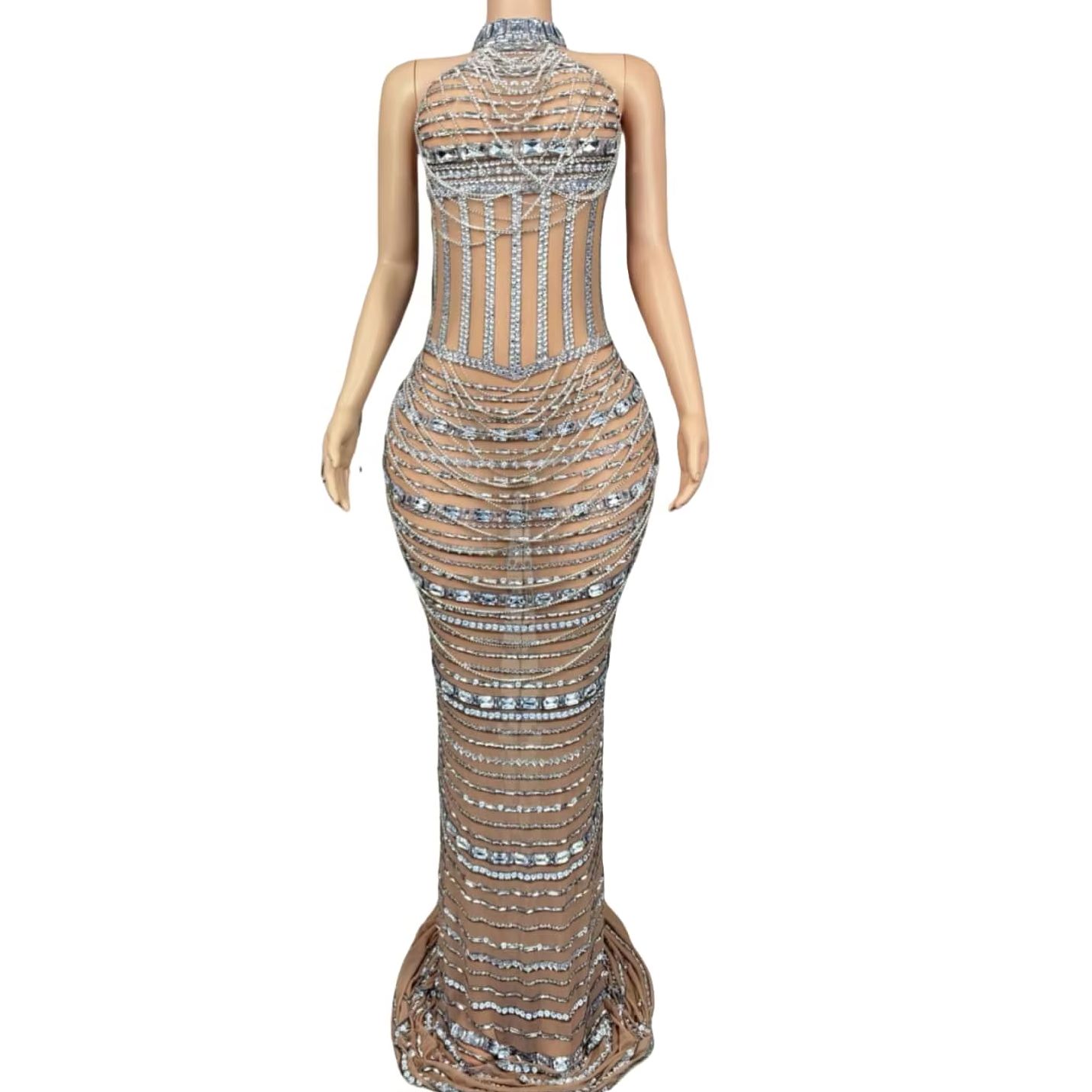 Sexy Vrouwen Sparkly Kristalle - Women Formal Wear Photoshoot recensie en prijs