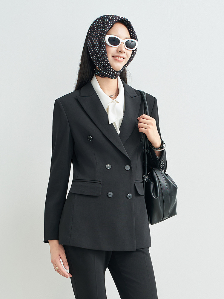 Marineblauw professioneel rokp - Women Formal Wear Interview recensie en prijs