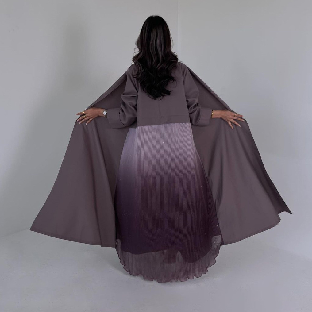 Moslim vrouwen geplooide abaya - Women Formal Wear Dubai recensie en prijs