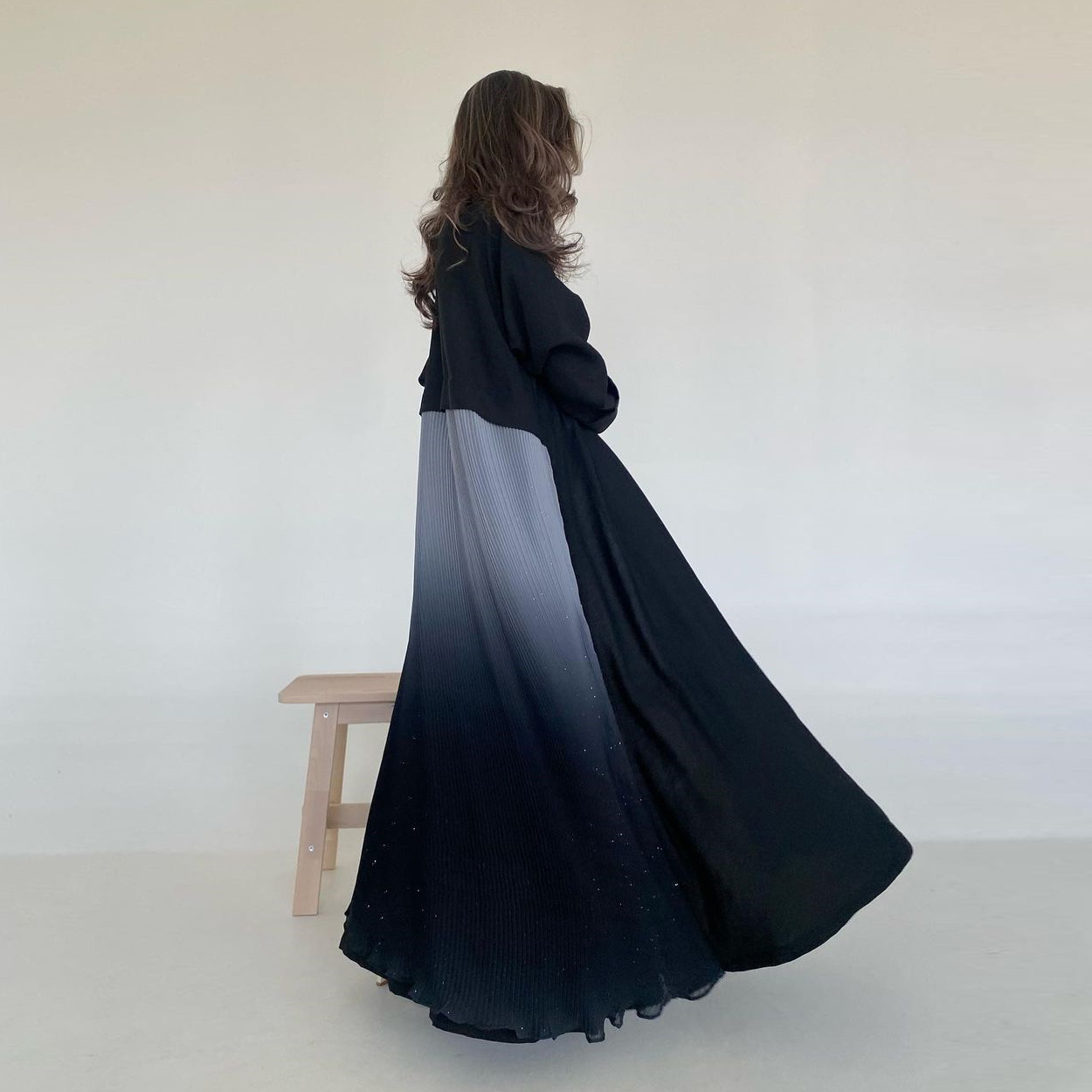 Moslim vrouwen geplooide abaya - Women Formal Wear Dubai recensie en prijs